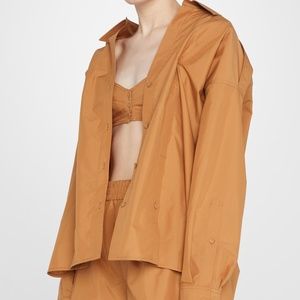 3.1 PHILLIP LIM Bra-Detail Oversized Poplin Shirt US4